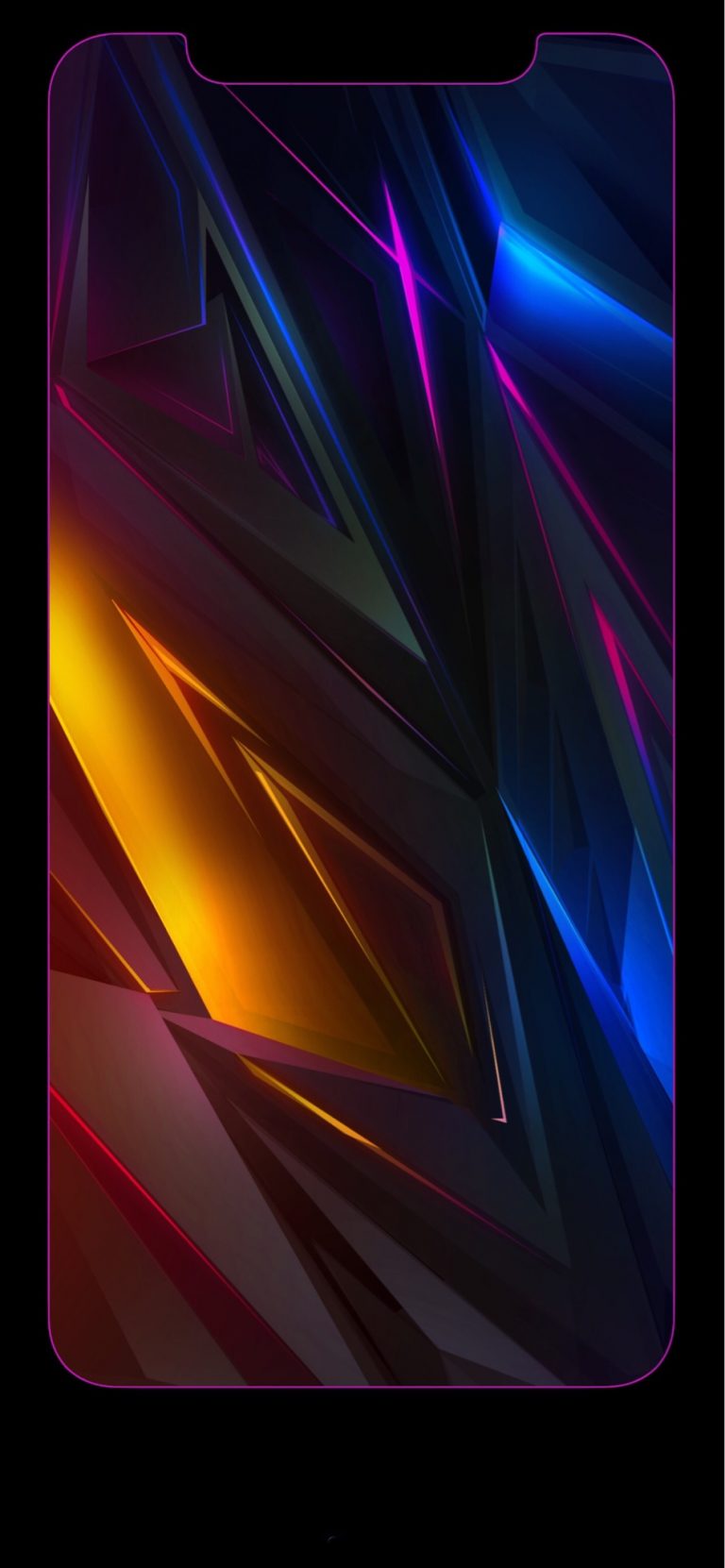 Download Iphone 12 Pro Max Rainbow Border Wallpaper Images