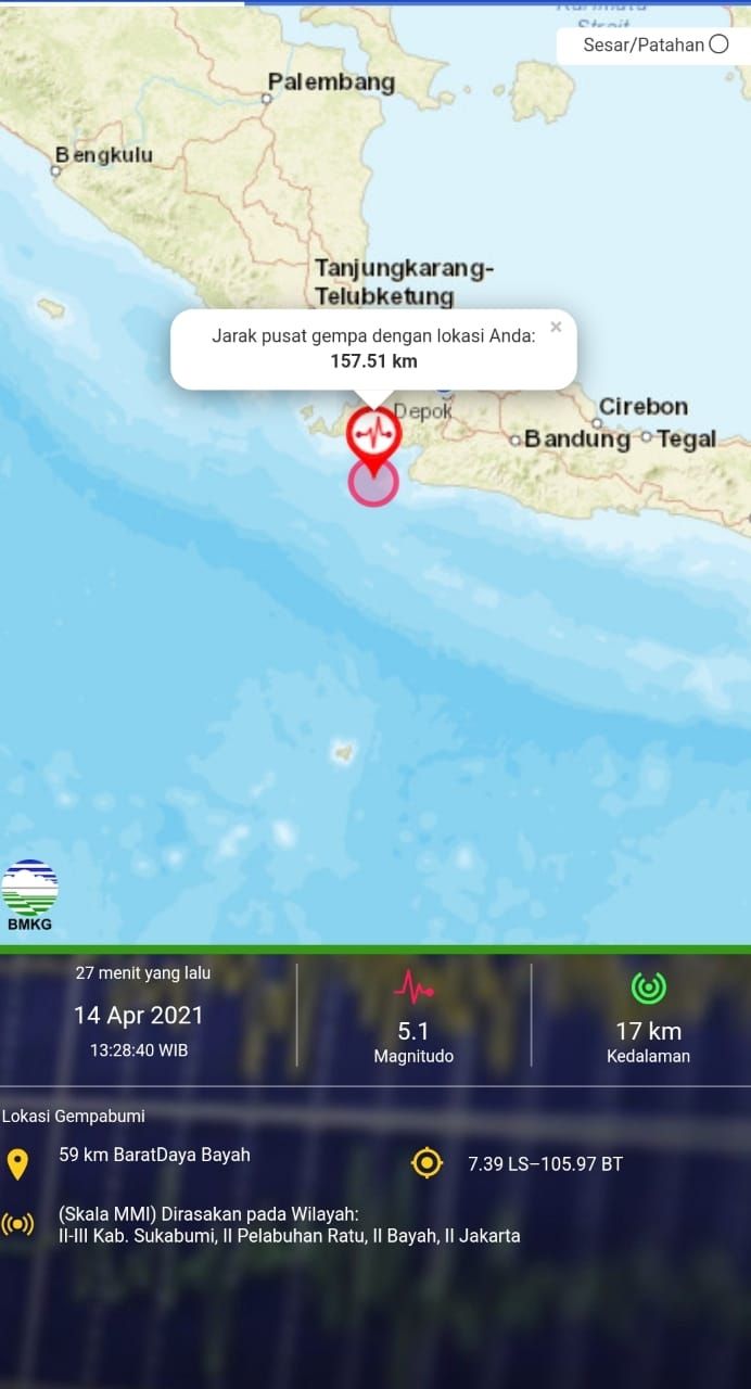 Gempa Di Bali Hari Ini Gempa hari ini di bali