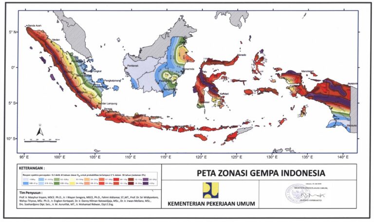 Peta Zona Si Peta zona rentan likuifaksi seluruh indonesia
