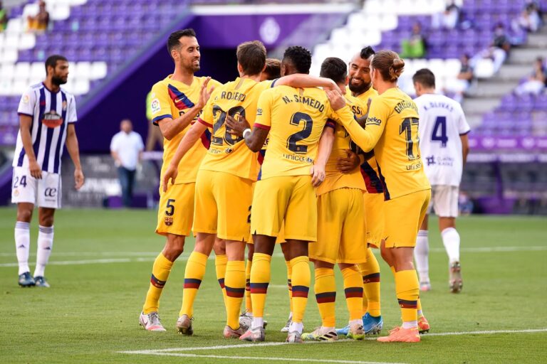 Barcelona vs Valladolid Barcelona vs valladolid, la liga: final score 5-1, lionel messi